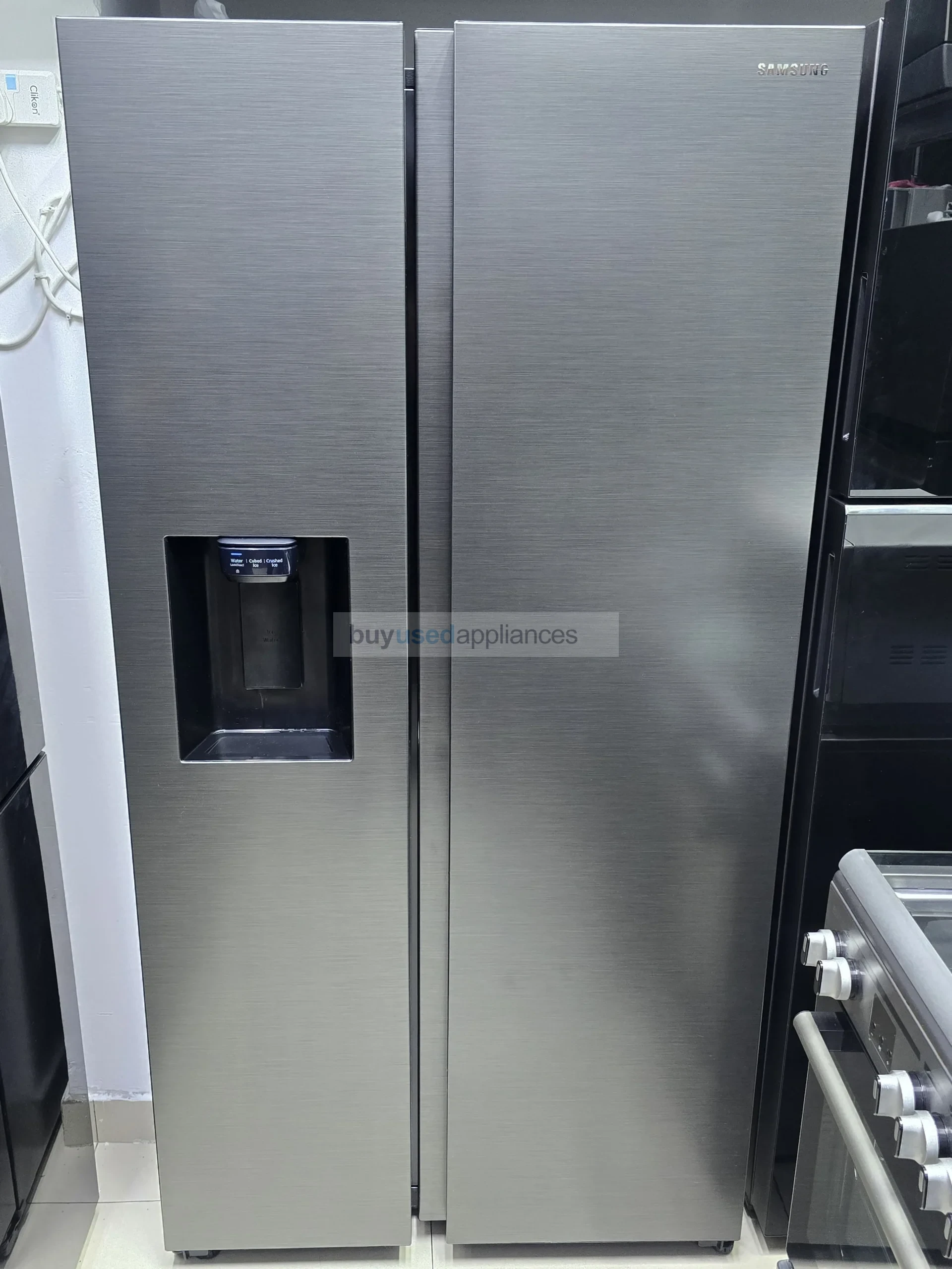 Used Samsung Side by Side Refrigerator | Dark Stainless Steel with Dispenser - Image 2