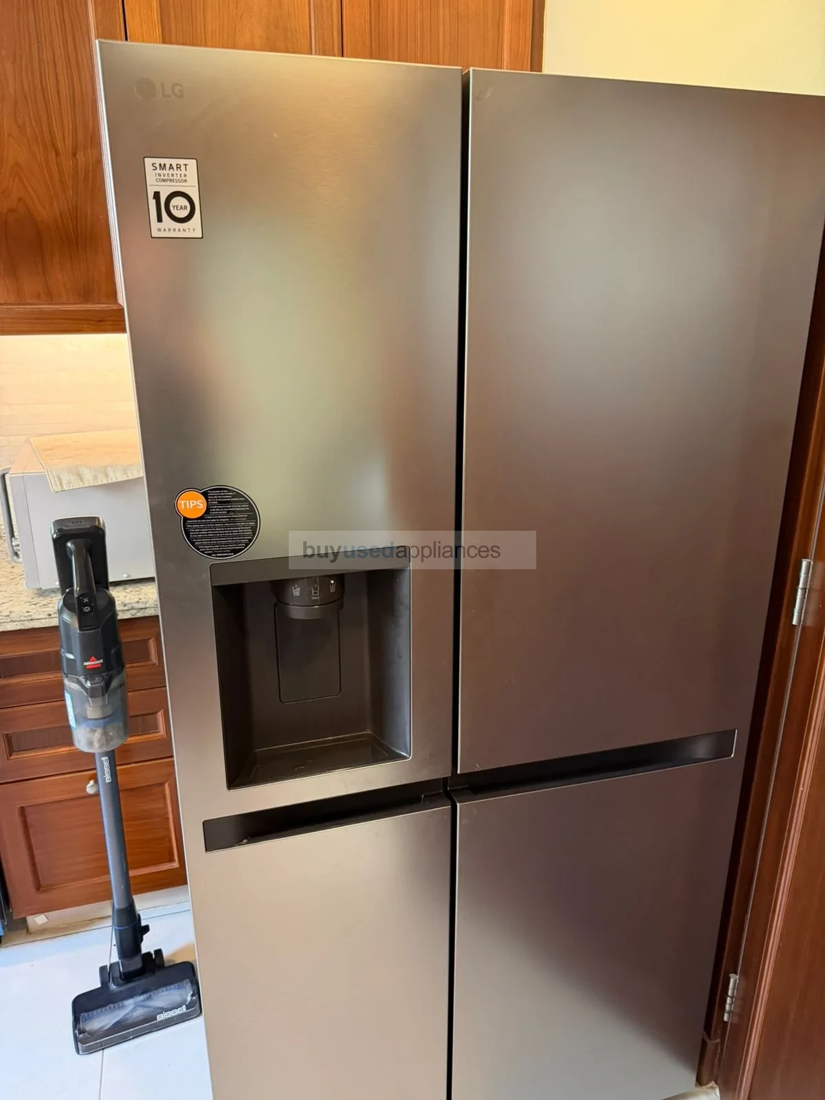 Buy Used LG Side-by-Side Refrigerator 641L | GR-L267KLKW - UAE